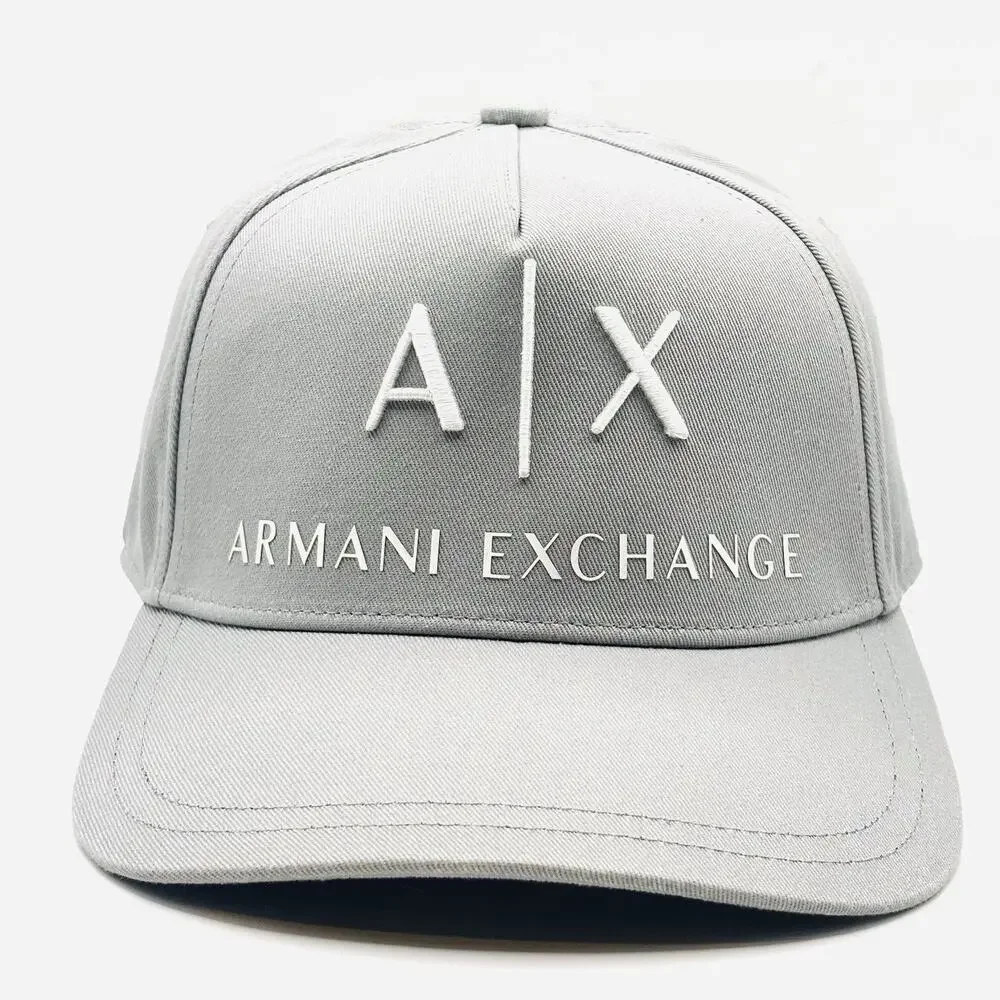 Armani Exchange A|X Logo Baseball Cap Taupe Adjustable Snapback Strap Adjustable - Picture 1 of 6